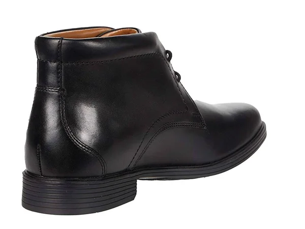 Clarks Whiddon Mid Mens Leather Waterproof Chukka Boots - Black
