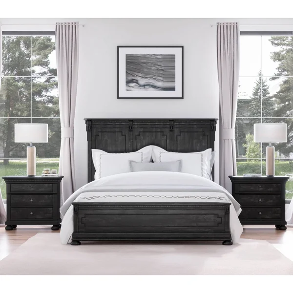 Abbyson Henderson 3 Drawer Nightstand