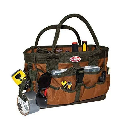 Bucket Boss Gatemouth Hopalong Tool Tote in Brown 60088