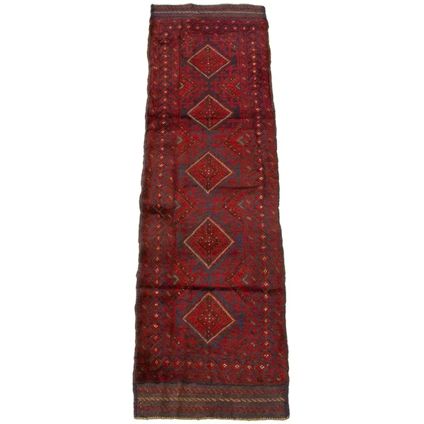 ECARPETGALLERY Hand-Knotted Tajik Caucasian Red Wool Rug - 2'0 x 8'2