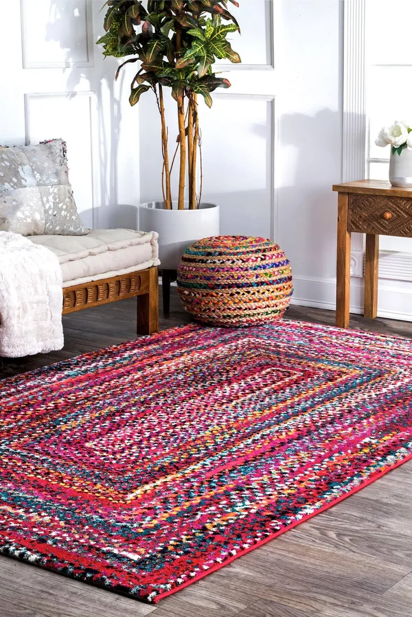 nuLOOM Hargis Labyrinth Area Rug - 5& x 8&, Red