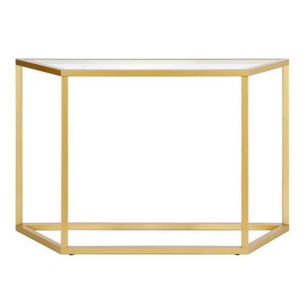 Henn & Hart AT0991 44 in. Levi Console Table Silver
