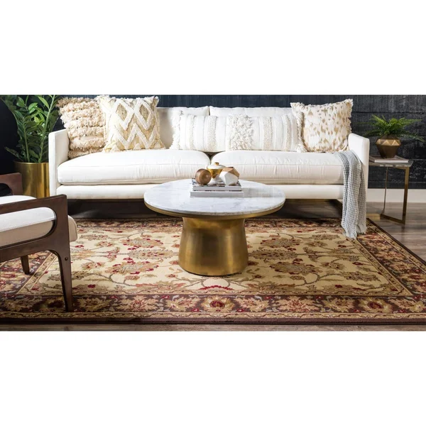 Unique Loom Springfield Voyage Area Rug - 7& x 10& - Cream