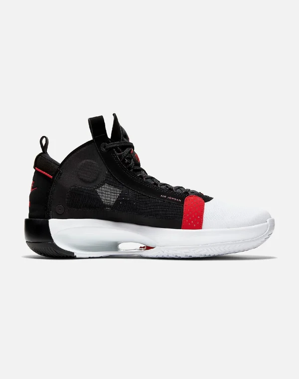 Jordan 34 White/Red/Black Men's Basketball Shoes - Size: 12