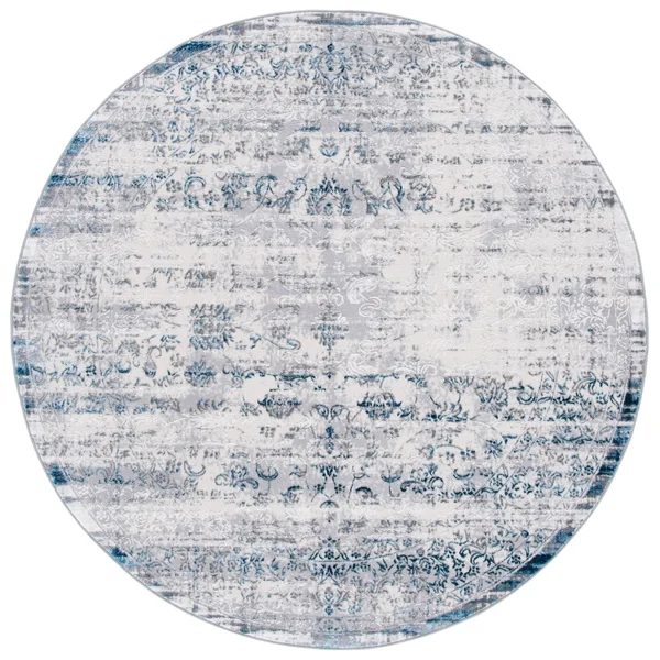 Safavieh Amelia Rug Collection ALA217F - Grey - Blue - 9' x 12'