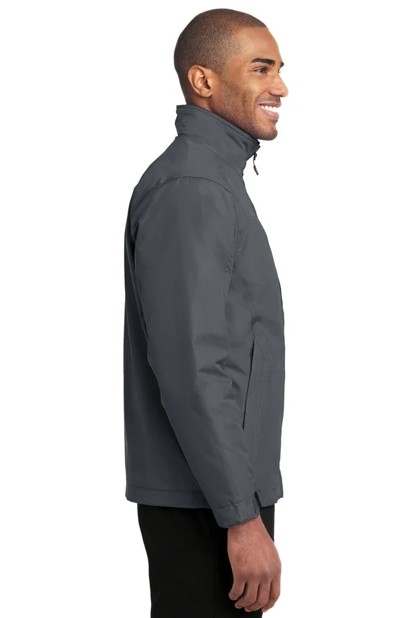 Port Authority J354 Challenger II Jacket - Steel Grey/True Black - XL