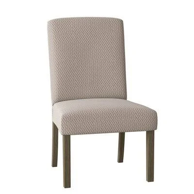 Lahr Upholstered Dining Chair Bloomsbury Market Leg Color: Riverloom - Body Fabric: Charcoal Grey-21553C