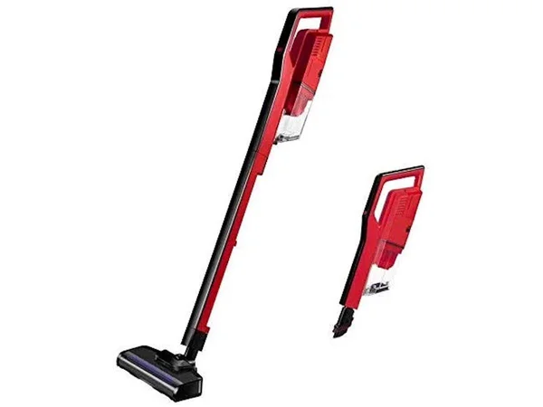Miss Lacy Upright Cordless Vacuum Cleaner 6.5Kpa Strong Suction Lightweight Handheld Vacuum (Red)