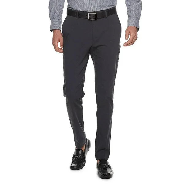 Men's Apt. 9 Slim-Fit Performance Stretch Dress Pants, Size: 29X32, Grey
