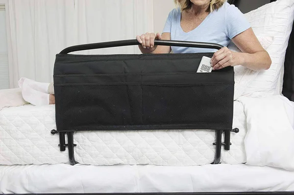 Stander 30x22 Home Safety Adult Bed Rail with Padded Organizer Pouch