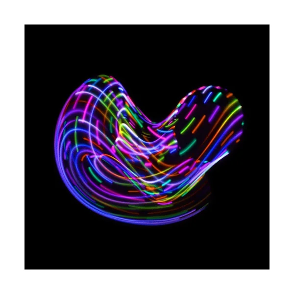 LED Hula Hoop Fully Rechargeable and Collapsable - 28 Color Strobing and Changing LED Lights - Multiple Sizes Available - Light