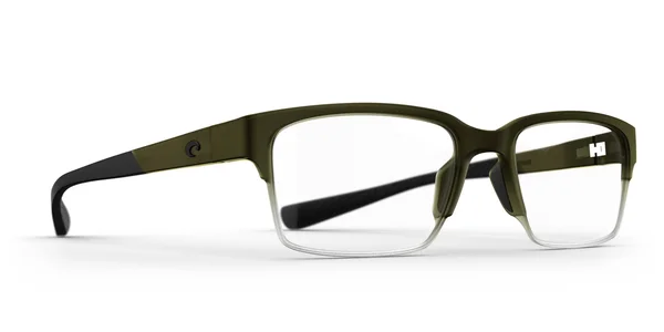 Costa Del Mar 6S8008 OCR220 Eyeglasses 800803 235 MT Olive Grn Fade to Clear