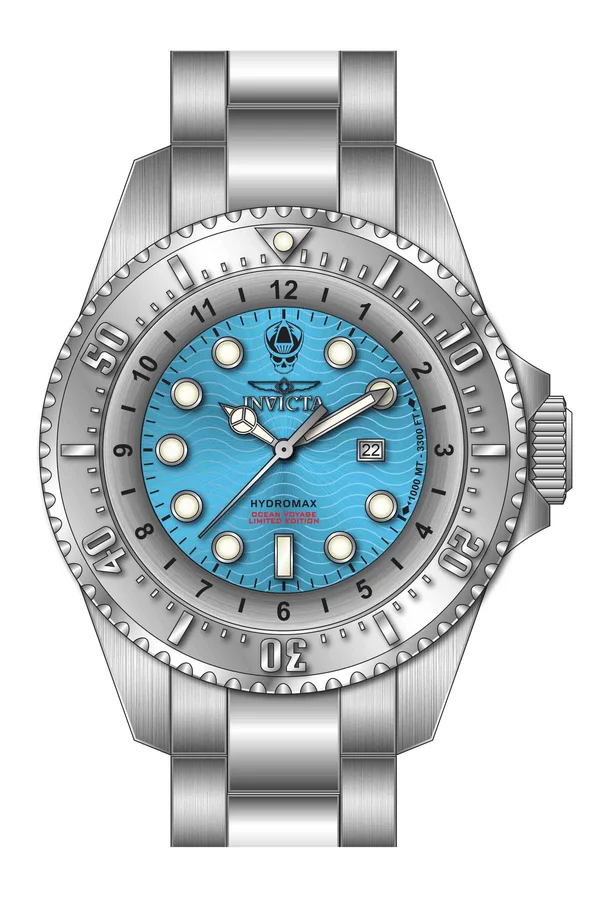 Invicta 30843 Men's Hydromax Blue Dial Bracelet Quartz Watch
