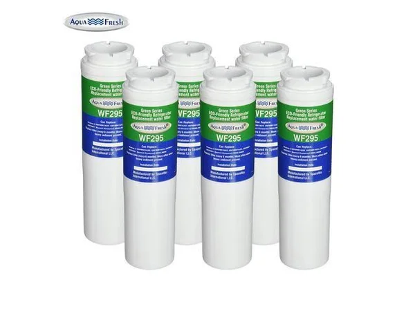 Replacement Water Filter for Whirlpool 4396395T Refrigerator Water Filter by Aqua Fresh (6 Pack)