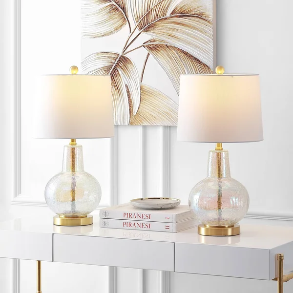 Safavieh Atlas Table Lamp - Silver - Ivory