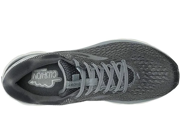 Brooks Ghost 11 - Mens Running Shoes - Ebony/Grey/Silver - Size 12