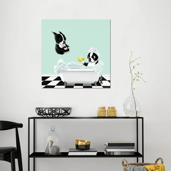 Brian Rubenacker Canvas Art Picture - Bath Time