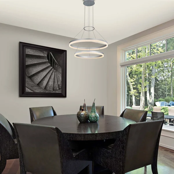 VONN Lighting Tania Duo 2 Tier LED Chandelier - Silver