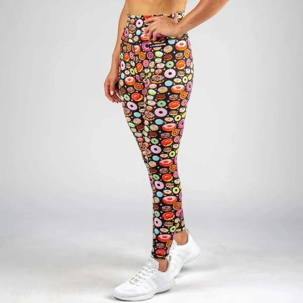 Fire Booty Leggings - Galaxy Donuts, S