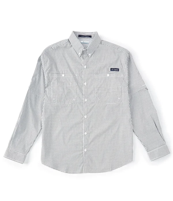 Columbia Men's PFG Super Tamiami Long Sleeve Shirt - Size: 2XL, Black