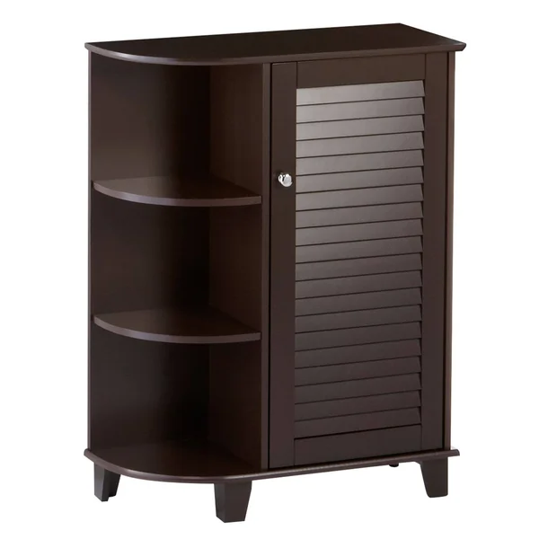 Riverridge Ellsworth Floor Cabinet with Side Shelves - Espresso