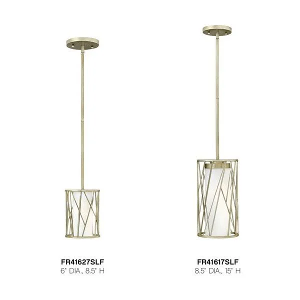 Fredrick Ramond Nest 1 Light Mini-Pendant - Silver Leaf - FR41617SLF