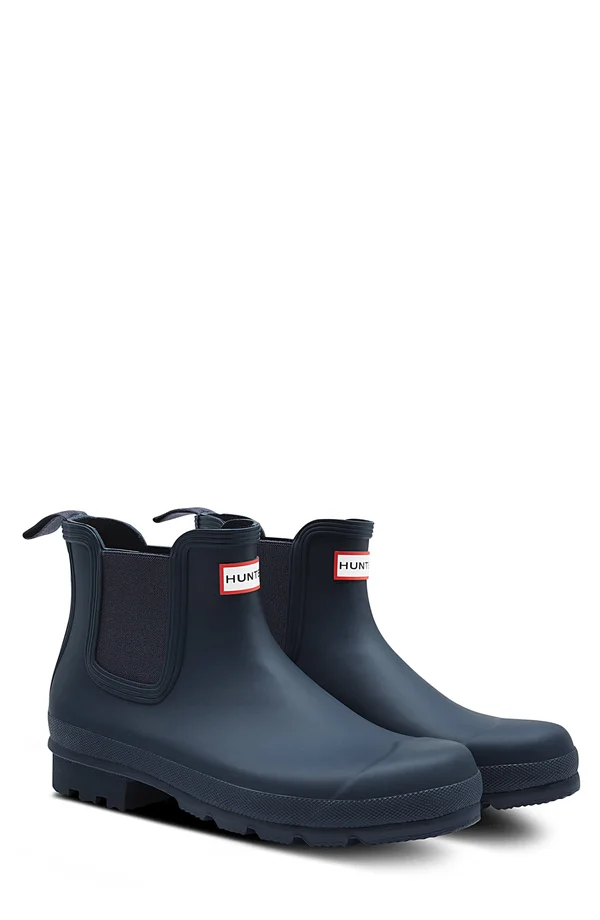 Hunter Original Chelsea Men's Rain Boots Navy : 8 M