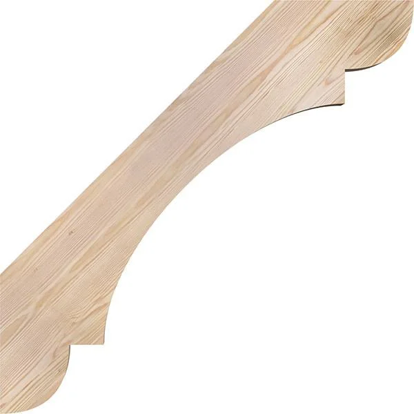 Ekena Millwork 3 1/2x22W x 32x22D x 32x22H Olympic Smooth Brace, Douglas Fir