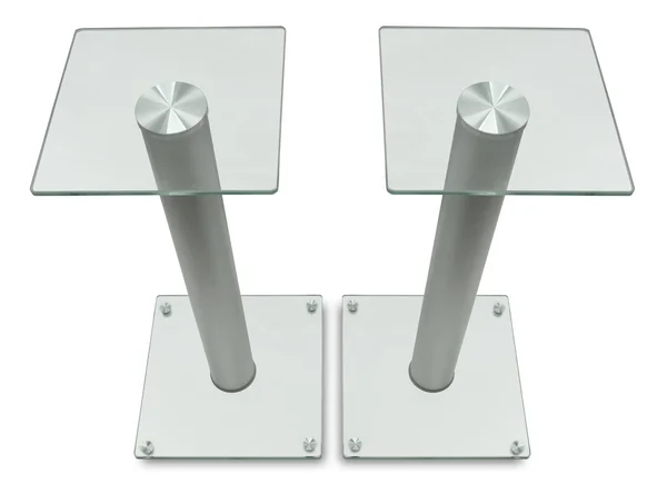 Mount-it! Speaker Stands for Satellite Speakers and Surround Sound Systems, Glass and