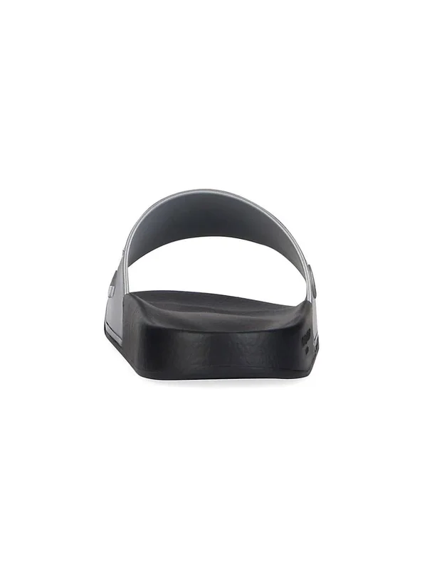 Givenchy Silver Logo Flat Sandals
