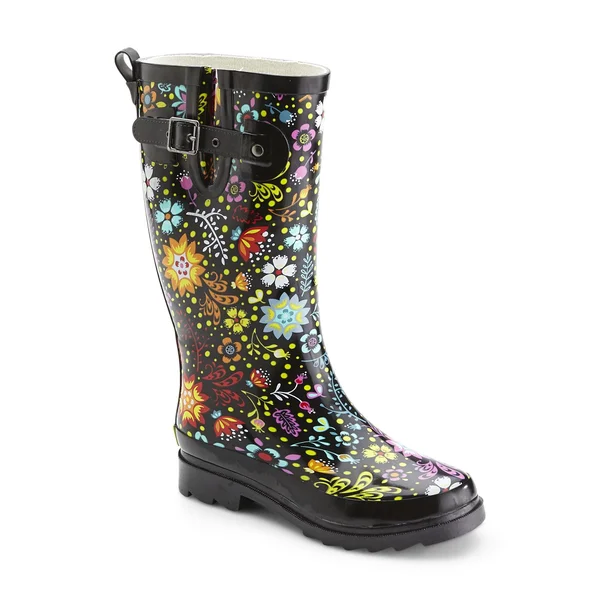 Women's Western Chief Tall Printed Rain Boot - Size: 9, Garden Play
