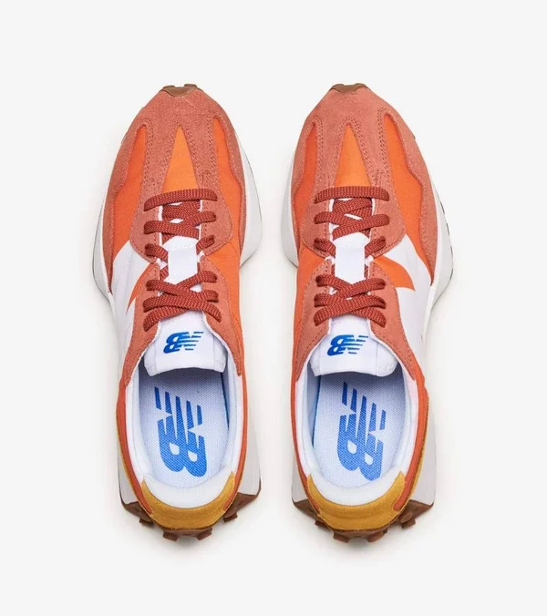 New Balance Mens 327 - Shoes Varsity Orange/Aspen Size 10.5