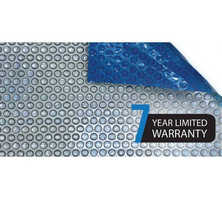 Blue Wave 14-mil Solar Blanket for Rectangular In-Ground Pools Silver and Blue - Size: 15-ft x 30-ft