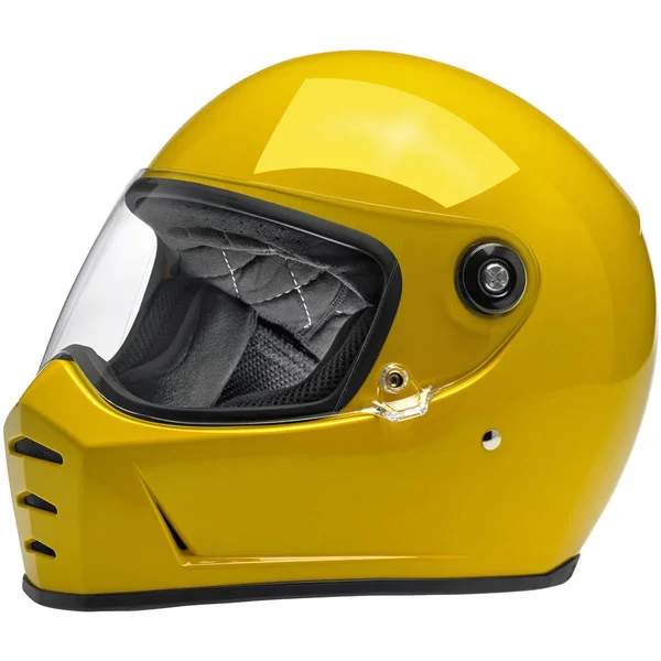 Biltwell Lane Splitter Safe-T Yellow Helmet