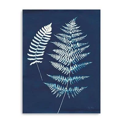 Blue Ferns V Canvas Art Print, 24x32 in.