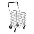 Polder Superlight Aluminum Shopping Cart, soft, Rubberized Handle for Pushing and Pulling Comfort