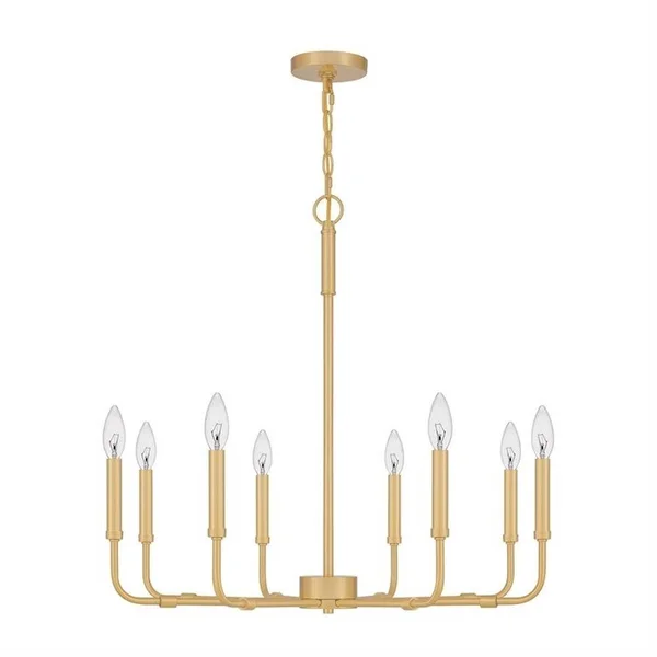 Kings Glade - 8 Light Chandelier Matte Black Finish-Bailey Street Home-71-BEL-4423561