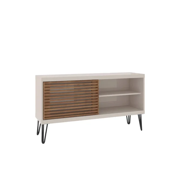 Bertolini Frizz TV Stand - White/Buriti