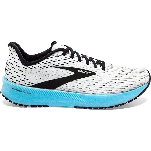 Brooks Men's Hyperion Tempo Running Shoes - Black/White/Aqua