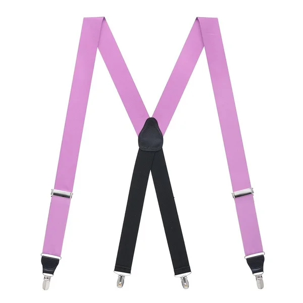 Lavender Grosgrain Clip Suspenders - Suspender Store