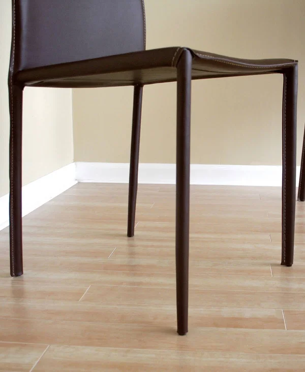 Baxton Studio Rockford Brown Leather Dining Chair (Set of 2)