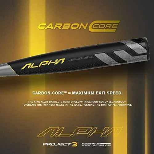 Easton Project 3 Alpha BBCOR Baseball Bat: BB19AL