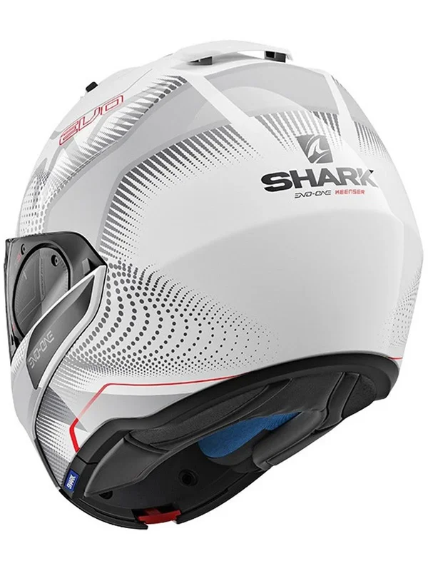 Shark EVO-ONE 2 Keenser Helmet S White-Silver-Red
