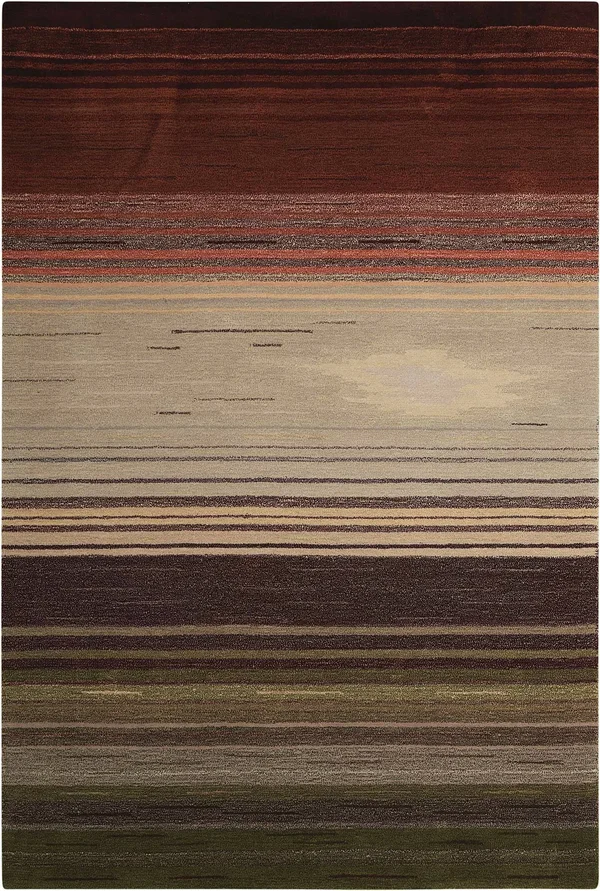 Nourison Contour CON15 7&3x22 x 9&3x22 Forest Area Rug