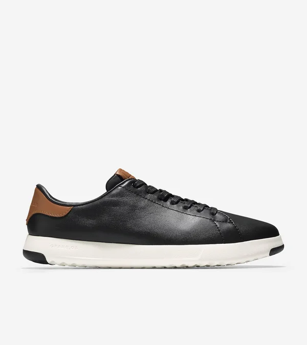 Cole Haan Grandpro Tennis Black/British Tan, Men's, Size: 10 Wide