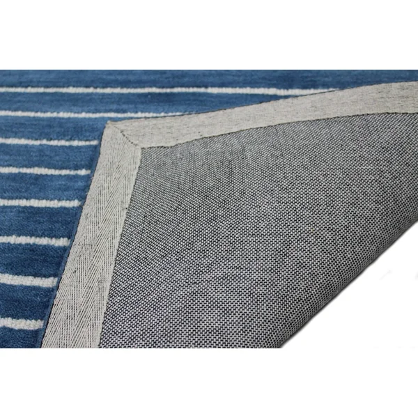 Bashian Contempo ALM71 Area Rug, 3&6x22 x 5&6x22 - Azure