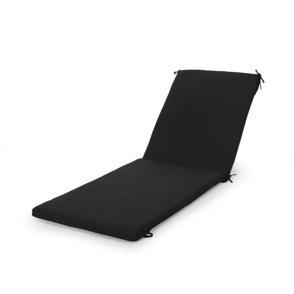 Cape Coral Outdoor Water Resistant Fabric Lounge Cushion by Christopher Knight Home - Dark Gray