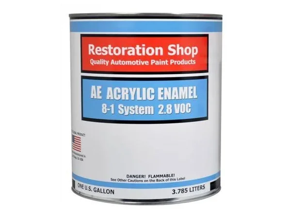 Charcoal Gray Firemist Acrylic Enamel Single Stage Car Auto Paint Gallon Kit - Restoration Shop