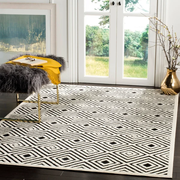 Safavieh Cottage COT913E 6&7x22 x 9&6x22 Cream, Anthracite Area Rug