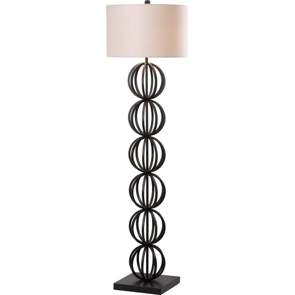Safavieh Suzie Sphere Floor Lamp, Black
